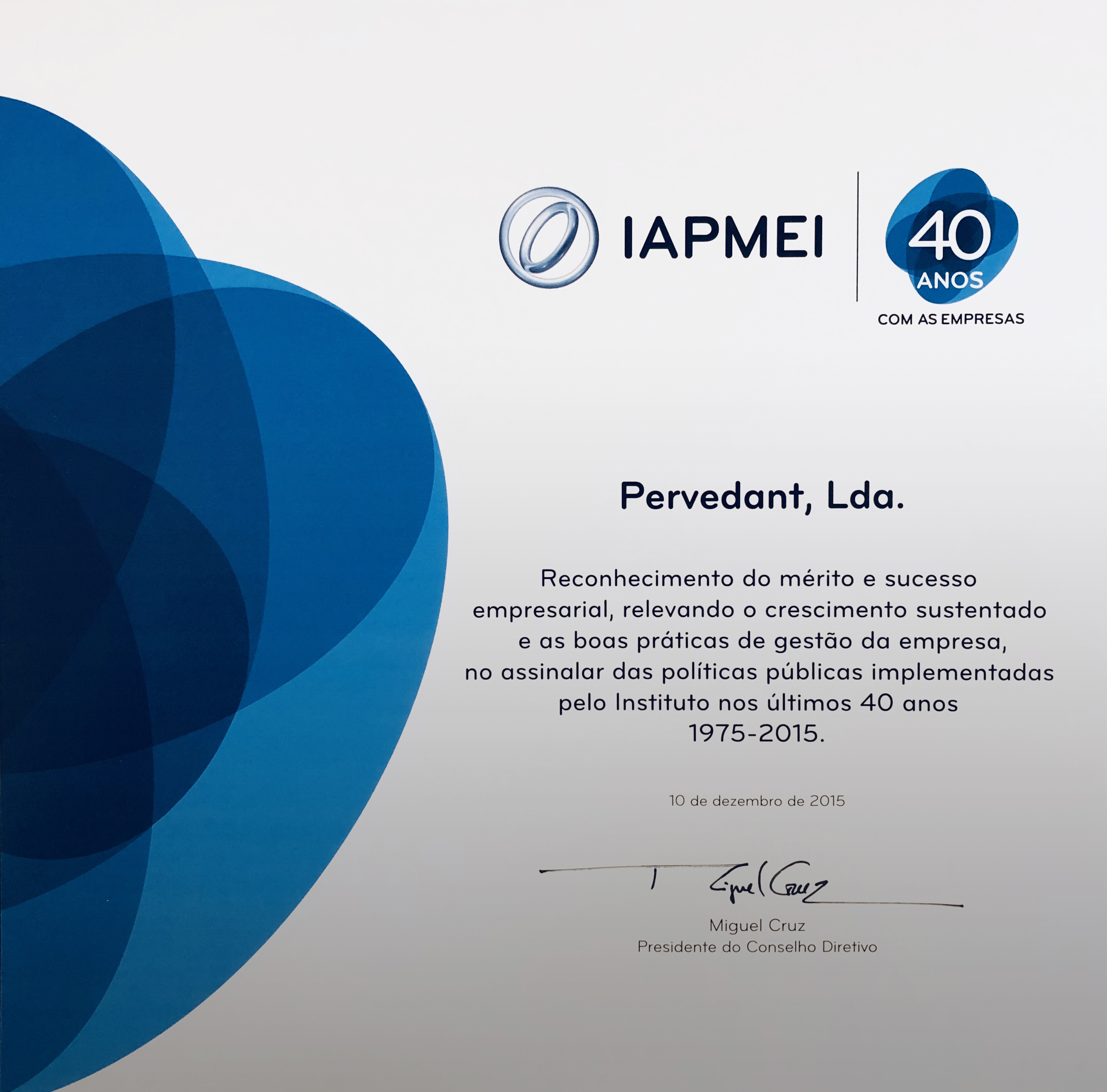 Hommage 40 entreprises croissance IAPMEI 